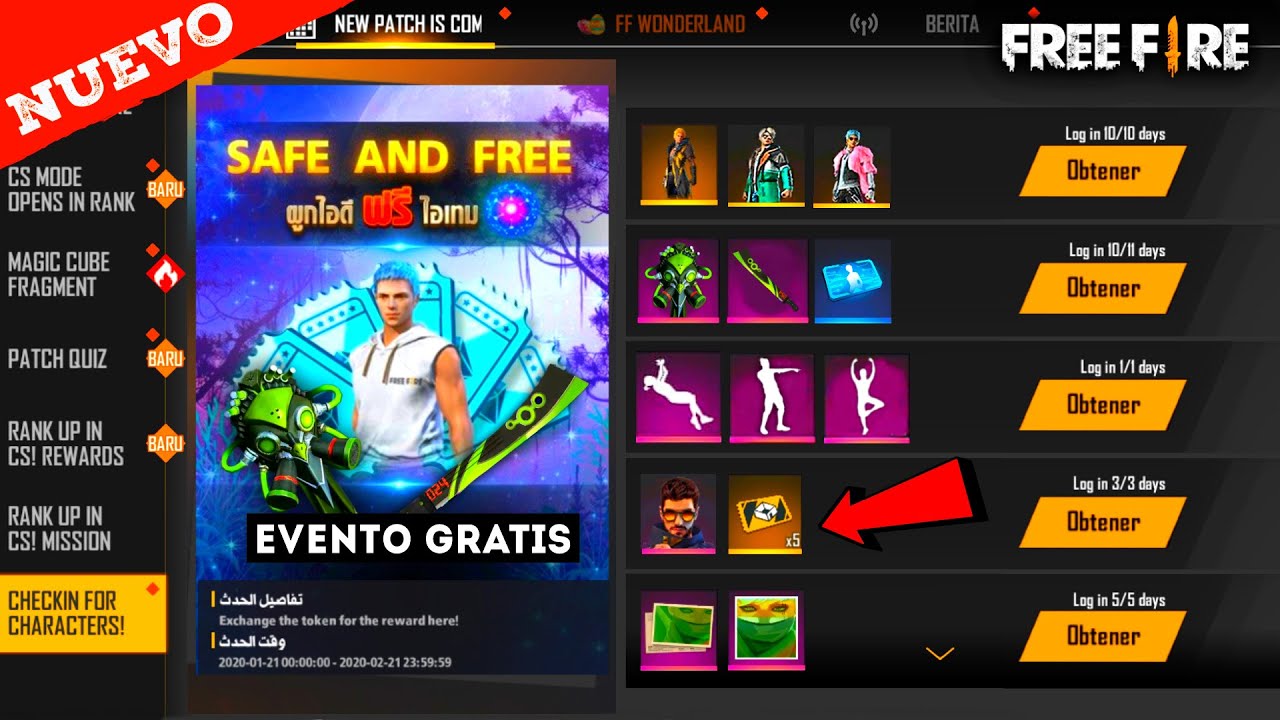 descubre los eventos destacados que estan ocurriendo ahora en free fire