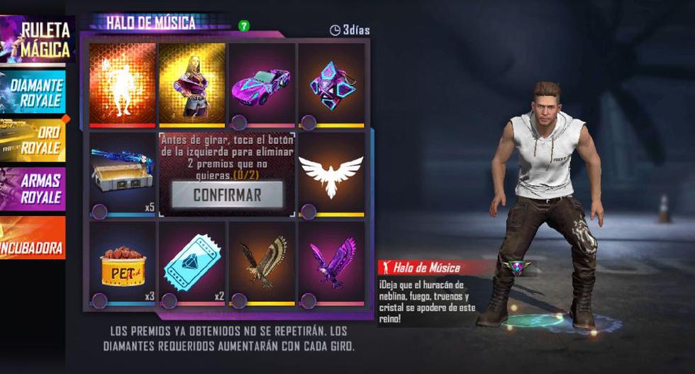que es la ruleta en free fire y como funciona guia completa